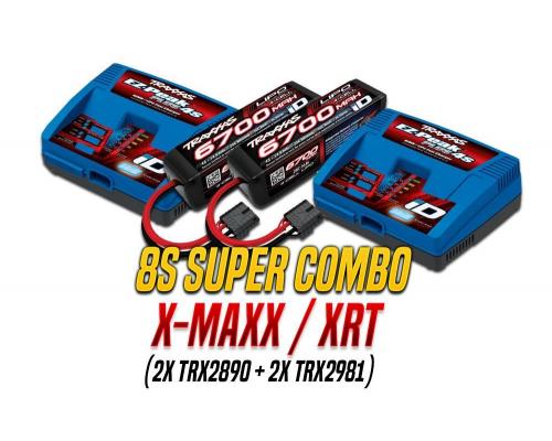 Traxxas TRX2998GX2 COMBO-batterij/oplader compleet pakket X2 (inclusief 2981 ID-oplader (2), 2890X 6