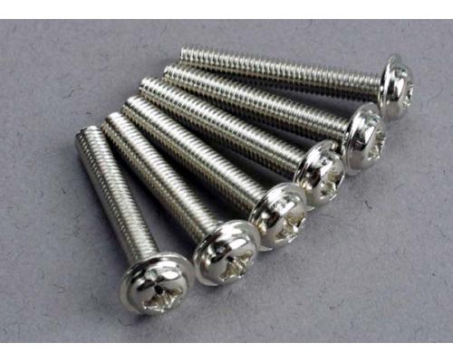 Traxxas TRX3188 Schroeven, 3x20mm washerhead machine (6)