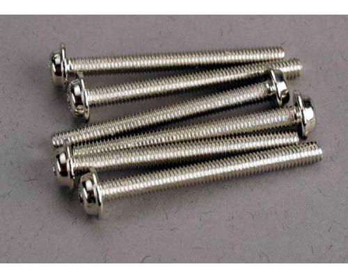 Traxxas TRX3196 Schroeven, 3x30mm washerhead machine (6)