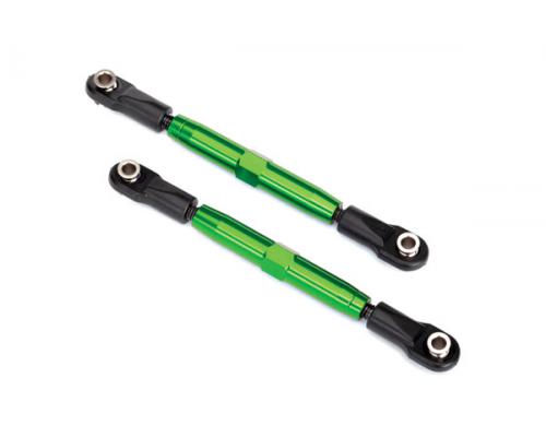 Traxxas TRX3644G Camber links, rear (TUBES green-anodized, 7075-T6 aluminum, stronger than titanium)