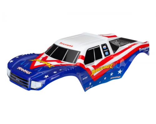 Traxxas TRX3676 Body, Bigfoot Rood, Wit en Blauw, Officieel gelicentieerde replica (geverfd, overdr