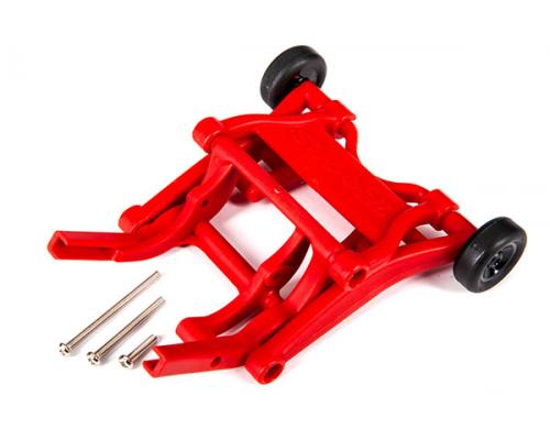 Traxxas TRX3678R Wheelie bar, gemonteerd (rood) (past op Slash, Stampede, Rustler, Bandit serie)