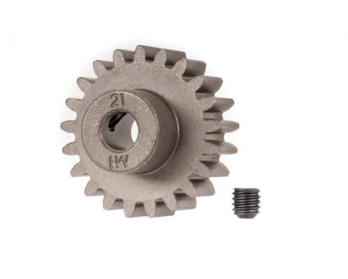 Traxxas TRX6493X Tandwiel, 21-T pinion (1,0 metrische spoed) (past op as van 5 mm)/stelschroef (alle