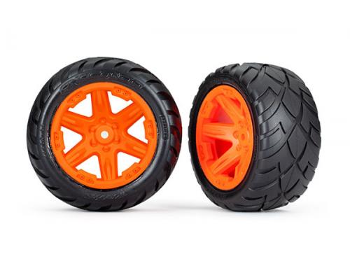 Traxxas TRX6768A Banden en wielen, gemonteerd, gelijmd (2,8\") (RXT oranje wielen, Anaconda-banden, s