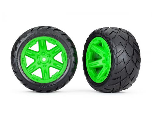 Traxxas TRX6768G Banden en wielen, gemonteerd, gelijmd (2,8\") (RXT groene wielen, Anaconda-banden, s