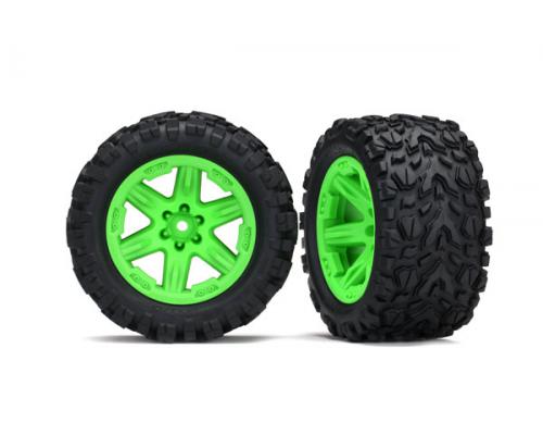 Traxxas TRX6773G Banden en wielen, geassembleerd, gelijmd (2.8 \") (Rustler 4X4 groene wielen, Talon