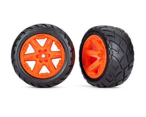 Traxxas TRX6775A Banden en wielen, gemonteerd, gelijmd (2,8\") (oranje RXT-wielen, Anaconda-banden, s