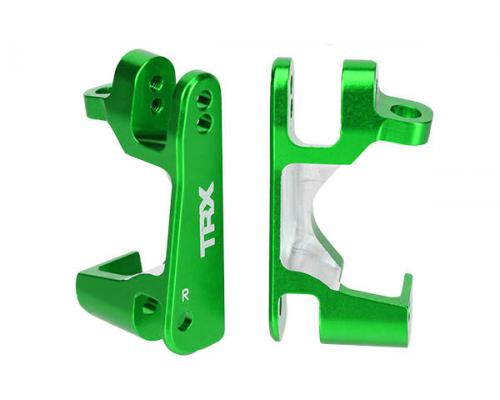 Traxxas TRX6832G Caster Blokken (c_hubs), aluminium, koppelingen en rechts (groen geanodiseerd)