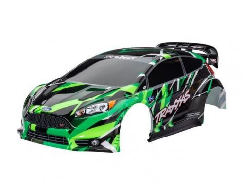 Traxxas TRX7427-GRN Body, Ford Fiesta ST Rally VXL, groen