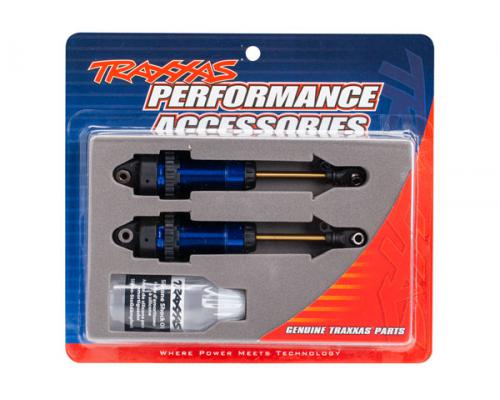 Traxxas TRX7462 Schokbrekers, GTR xx-lange blauw-geanodiseerde, PTFE-gecoate lichamen met TiN-assen