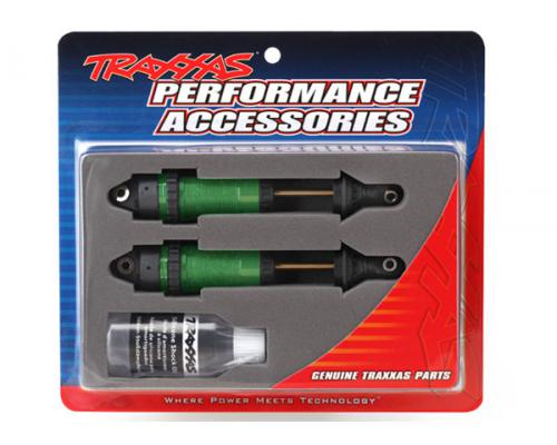 Traxxas TRX7462G Schokbrekers, GTR xx-lange groen-geanodiseerde, PTFE-gecoate lichamen met TiN-assen