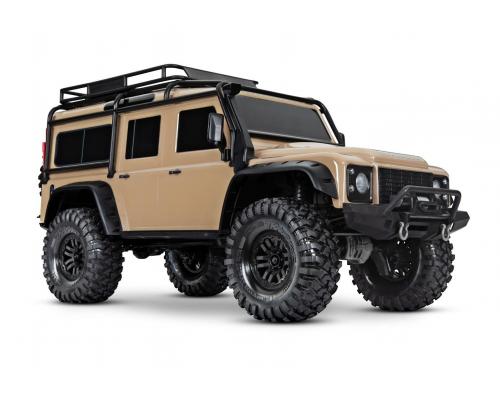 Traxxas TRX82256-4-SAND TRX-4 Traxxas Land Rover Defender Clipless Body Crawler Zand RTR