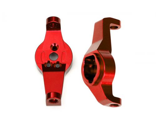 Traxxas TRX8232R Caster blokken, 6061-T6 aluminium (rood-geanodiseerd), links en rechts