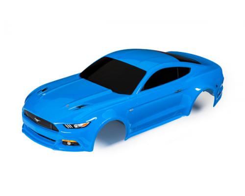 Traxxas TRX8312A Body, Ford Mustang, Grabber Blauw (geschilderd, stickers toegepast)