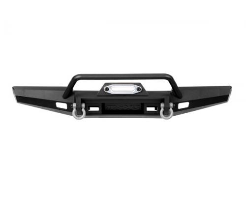 Traxxas TRX8869 Bumper, voorkant, lier, breed (inclusief bumpersteun, D-ringen, kabelgeleider, hardw