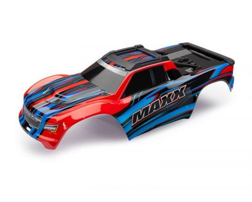 Traxxas TRX8911P Body, Maxx, Red (afbeeldingen zijn gedrukt) stickerblad