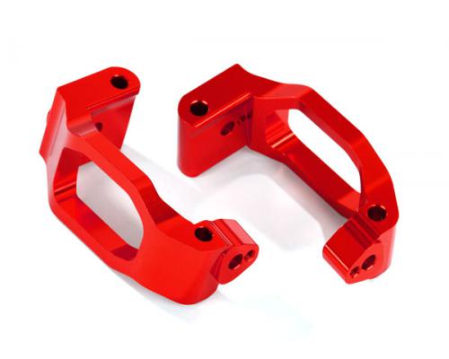 Traxxas TRX8932R Casterblokken (c-hubs), 6061-T6 aluminium (rood geanodiseerd), links en rechts /