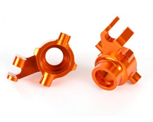 Traxxas TRX8937A Stuurblokken, 6061-T6 aluminium (oranje geanodiseerd), links en rechts