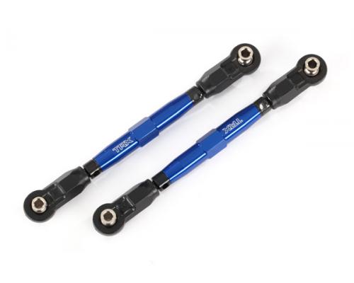 Traxxas TRX8948X Toe links, voorzijde (TUBES blauw geanodiseerd, 7075-T6 aluminium, sterker dan tita