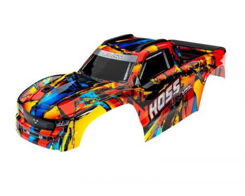 Traxxas TRX9011R Body Hoss 4X4 VXL Solar Flare incl. stickers & Body clips v/a TRAXXAS