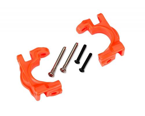 Traxxas TRX9032T Caster blokken (c-hubs), extreem zwaar, oranje (links & rechts)/ 3x32mm scharnierpe