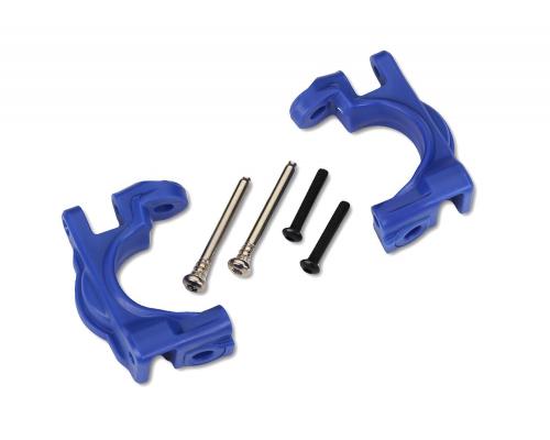 Traxxas TRX9032X Caster blokken (c-hubs), extreem zwaar, blauw (links & rechts)/ 3x32mm scharnierpe