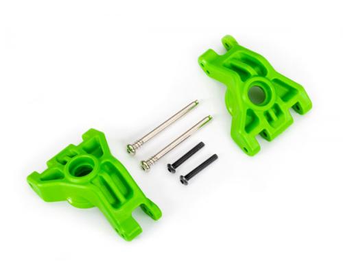 Traxxas TRX9050G Dragers, fusee, achter, extreem zwaar, groen (links & rechts)/ 3x41mm scharnierpenn