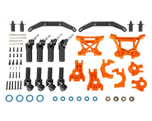 Traxxas TRX9080T Outer Driveline & Suspension Upgrade Kit, extreme heavy duty, oranje