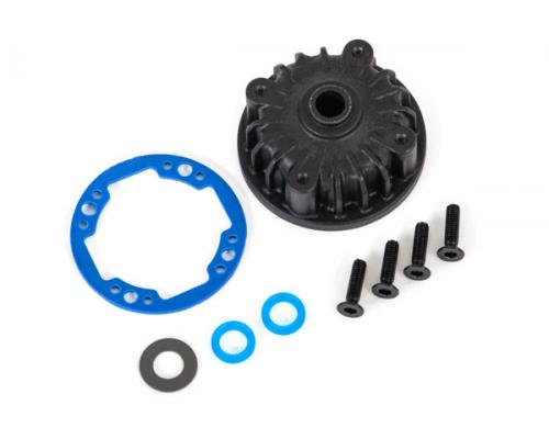 Traxxas TRX9081 Huis, middendifferentieel / x-ring pakkingen (2) / 5x10x0.5 PTFE-gecoate ring (1) /