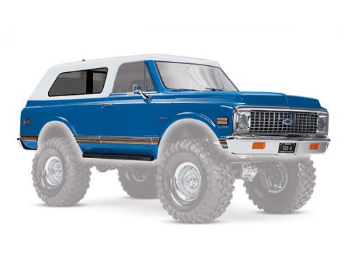 Traxxas TRX9111X Body, Chevrolet Blazer (1972), compleet (blauw) (inclusief grille, zijspiegels, deu