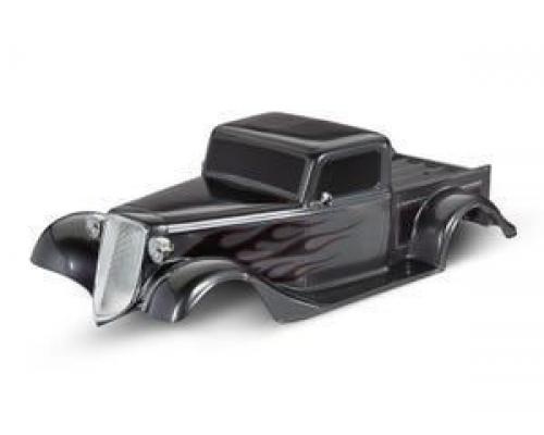 Traxxas TRX9335X Body, Factory Five \'35 Hot Rod Truck, compleet (grafiet) (gelakt, stickers aangebra