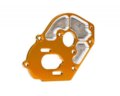 Traxxas TRX9490-ORNG PLATE, MOTOR, MACHINED 6061-T6 ALUMINUM Oranje