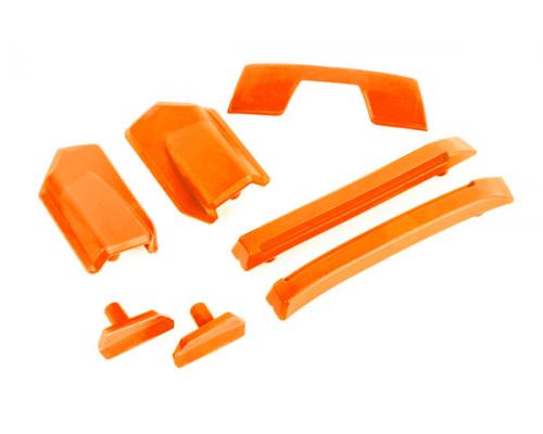 Traxxas TRX9510T Bodyversterkingsset, oranje/skidpads (dak) (past op 9511 Body)