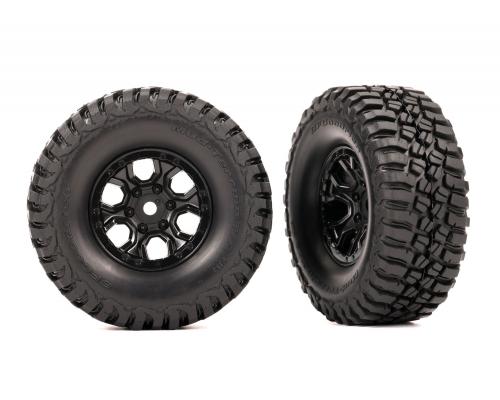 Traxxas TRX9774 Banden en wielen, gemonteerd (zwarte 1.0\" wielen, BFGoodrich Mud-Terrain T/A KM3 2.2