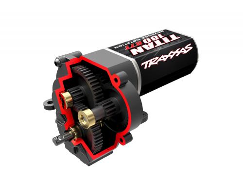 Traxxas TRX9791R Transmissie, compleet (lage gearing (crawlversnelling)) (overbrengingsverhouding 40