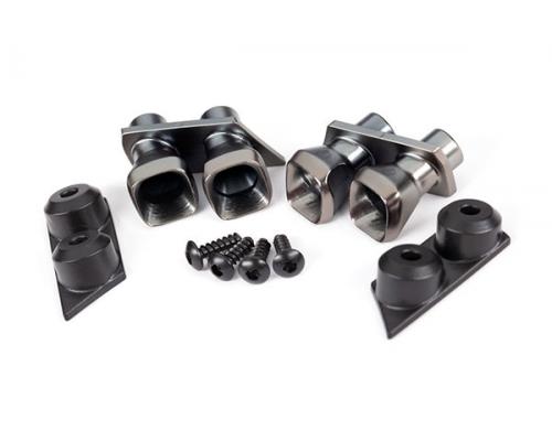 Traxxas TRX9318 Uitlaattips (2)/ Uitlaattipbevestigingen (2)/ 2.6X8 BCS (4)