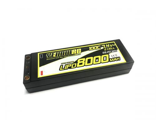 8000mAh 7,4V 2S 100C Hardcase