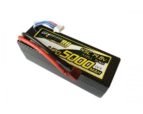 5000mAh 14,8V 4S45C Hardcase Deans plug YEL2654