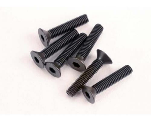 Traxxas TRX2553 Schroeven 3x15mm verzonken (6) (inbus)