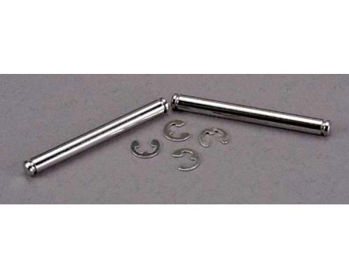 Traxxas TRX2637 Vering pinnen, 31,5 mm, chroom (2) met E-clips (4)