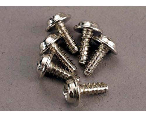 Traxxas TRX3290 Schroeven, 3x8mm kop met ring zelftappende (6)