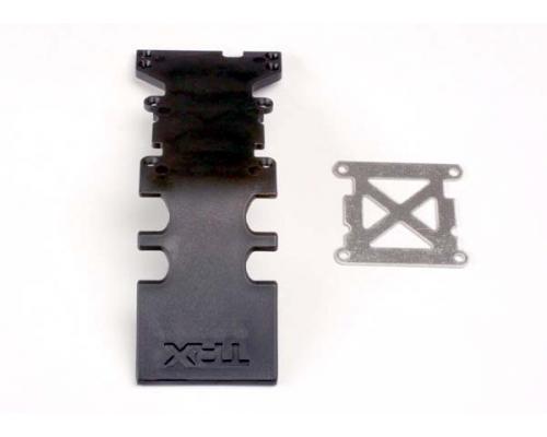 Traxxas TRX4938 Skidplate achter kunststof (zwart)