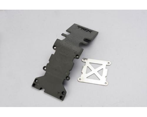 Traxxas TRX4938A Skidplate achter kunststof (grijs)