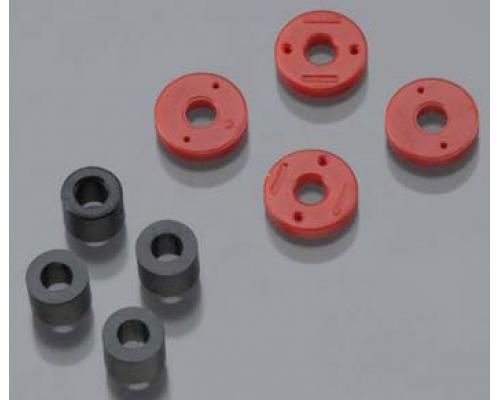 Traxxas TRX7067 Zuiger, demper (2x0.5mm gat, rood) (4)