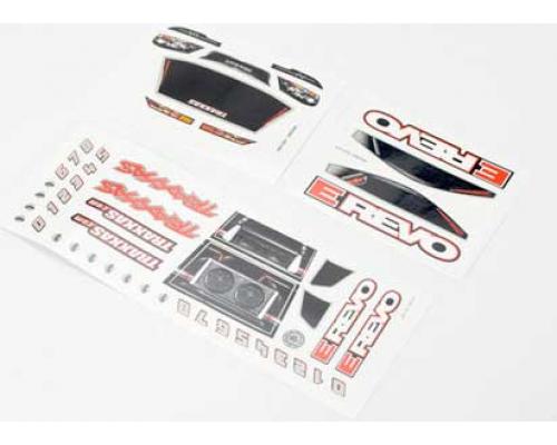 Traxxas TRX7114 Decal sheets, 1/16 E-Revo