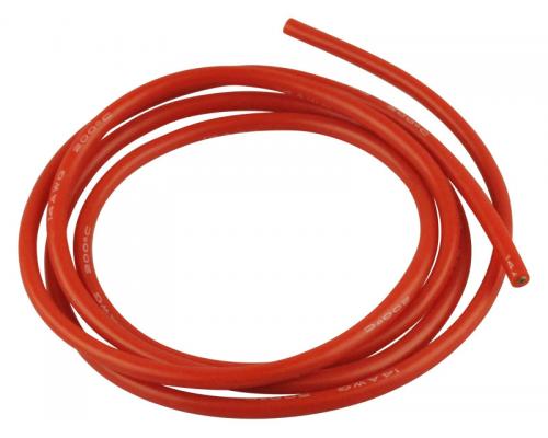 Yuki Siliconen kabel 2,5mm x 1.000mm, rood
