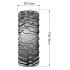 CR-ROWDY - Class 1 - 1-10 Crawler Tires - Super Soft - for 1.9 Wheels - L-T3347VI