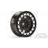 PR2769-13 Impulse 1.9\" Black/Silver Plastic Internal Bead-Loc Wheels for Rock Crawlers Front or Rear