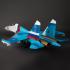 E-Flite Su-27 Twin 70mm EDF BNF Basic met AS3X & SAFE Select (EFL01050)