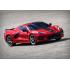 Chevrolet Corvette Stingray Rood: 1/10 schaal AWD Supercar met TQ 2,4 GHz radiosysteem